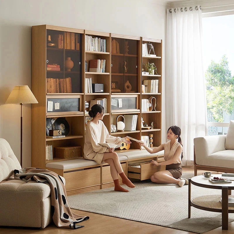 Ronald Bookcase Modular Display Shelf & Storage Multiple Size Natural Wood Color - image 3 of 4