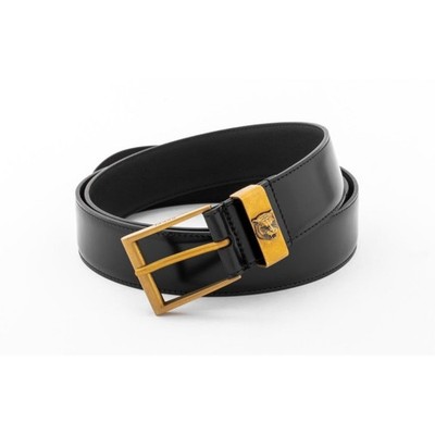 GUCCI Feline Tiger Head Buckle Leather Belt...Authentic.. Gucci Tiger Head Feline Antique Buckle Leather Belt 95/38 | eBay main image 2
