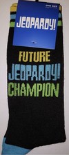 JEOPARDY TV game Show - Men's crew socks - size 7-12 - NWT -