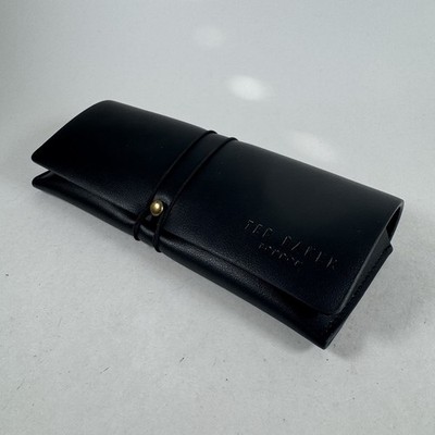 Ted Baker London Glasses Case Black Soft Fold Over Wrap Closure Case Only