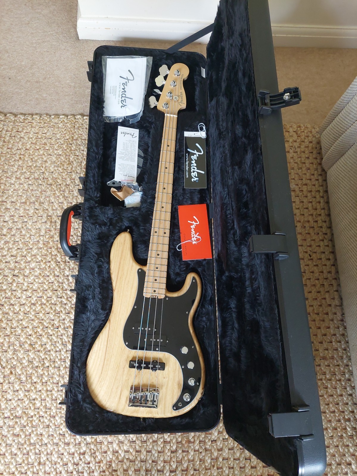 Fender American Elite Precision Bass Ash (Narural, Maple)