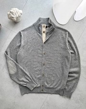 Authentic Men's LORO PIANA 100 Cashmere Cardigan Sweater 50 M made in ITALY