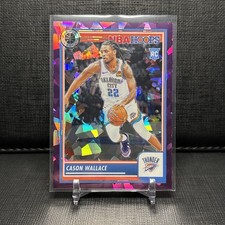 2023-24 NBA Hoops Premium Stock - Cason Wallace #76 Purple Ice Prizm /149 (RC)
