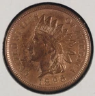 Indian Head Cent. 1896 About Uncirculated. Lot # 9061-360-109