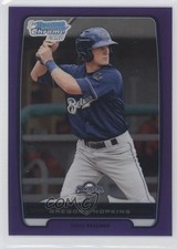 2012 Bowman Chrome Prospects Retail Purple Refractor Greg Hopkins Gregory 1i7