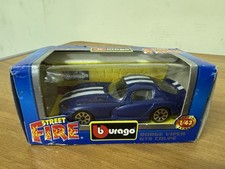 Burago Street Fire Dodge Viper Gts Coupe 1:43 Italy vintage in box da collezione