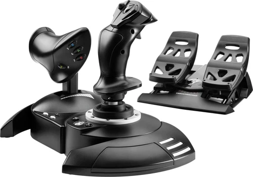 Thrustmaster T.Flight Full Kit X - Joystick, manette des gaz et palonnier - Pour
