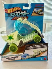Hot Wheels Let’s Race Activate SKULL CRUSHER Netflix RARE Green/Blue