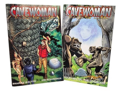 US Comic Pack Cavewoman Missing Link  #1 #2 | Basement Comics | 1998 | SPK