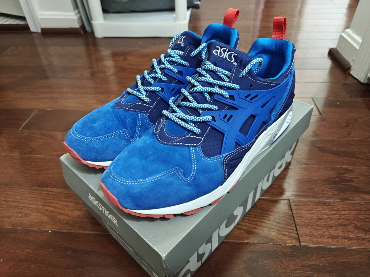 【最近値下げ】　asics × MITA ミタスニーカーズ GEL-KAYANO ASICS Mita x Gel Kayano Trainer Trico Men's Size 8 Indigo Blue Red