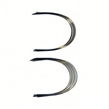 1 PC Dental Orthodontic Super Elastic Ni-Ti 24K Gold Coated Round Wire 020 Upper