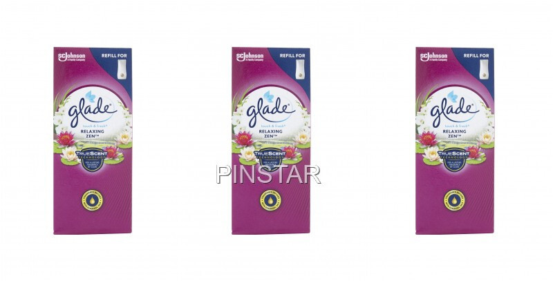 3 X RELAXING ZEN GLADE TOUCH N FRESH REFILLS HOME FRAGRANCE 10ML EACH