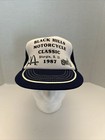 Vintage 1987 Black Hills motorcycle classic Sturgis SD Trucker Hat, Cap, Snap