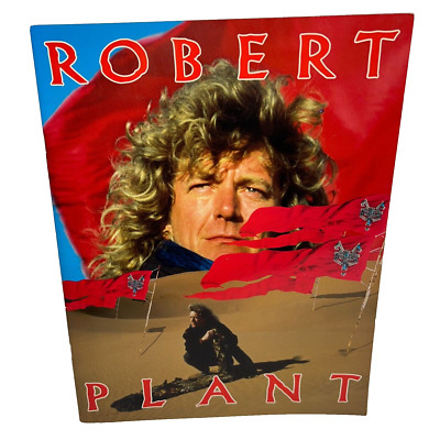 Vintage Robert Plant 1988 Now and Zen Tour Book Concert Program Led Zeppelin
