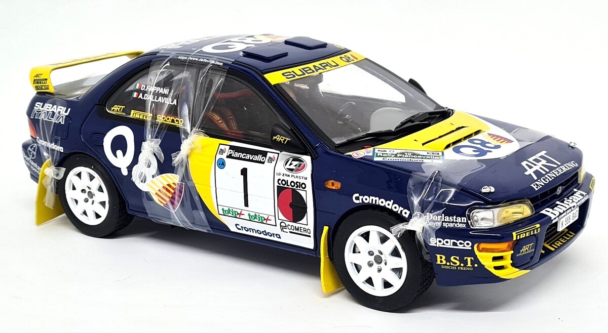 Sunstar 1/18 Subaru Impreza 555 Winner Rally Piancavallo 1998
