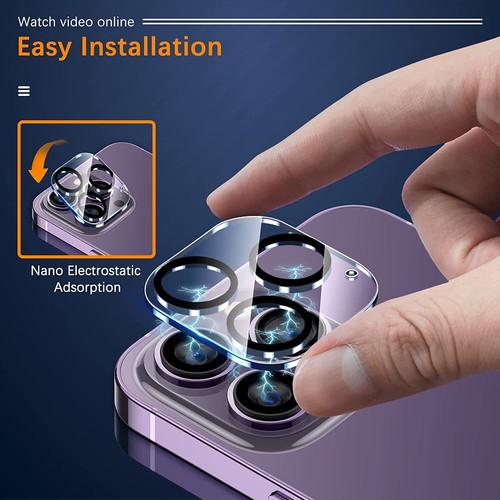 Tempered Glass Camera Lens Cover Screen Protector For iPhone 14 13 12 11 Pro Max - Picture 5 of 12