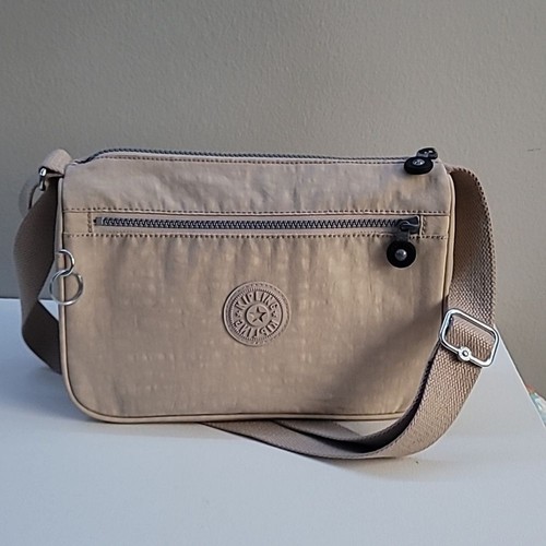 Kipling Callie Crossbody Bag Gold Metallic Compact Carry-All Organizer HB6494