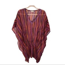 Collection eighteen swimsuit coverup striped tunic New