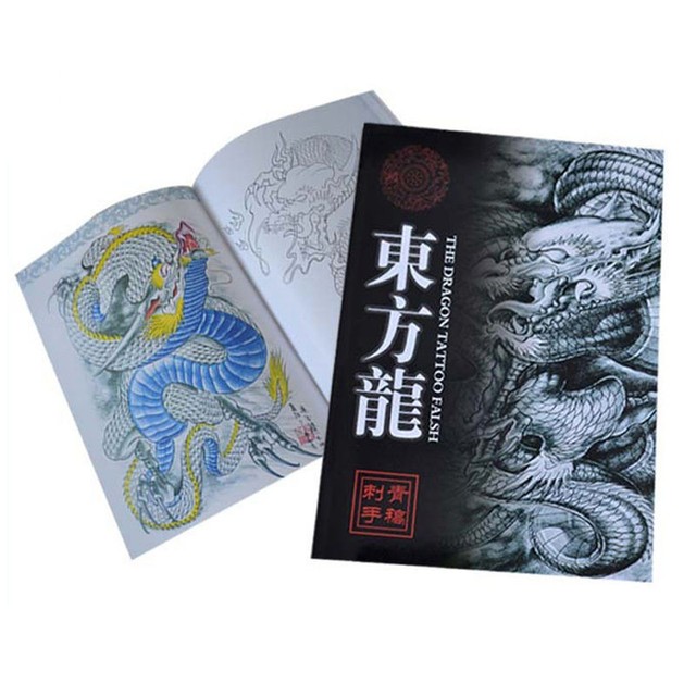 60pages The Dragon Tattoo Flash Art Designs Manuscript Sketch Line Book Hot For Sale Online Ebay