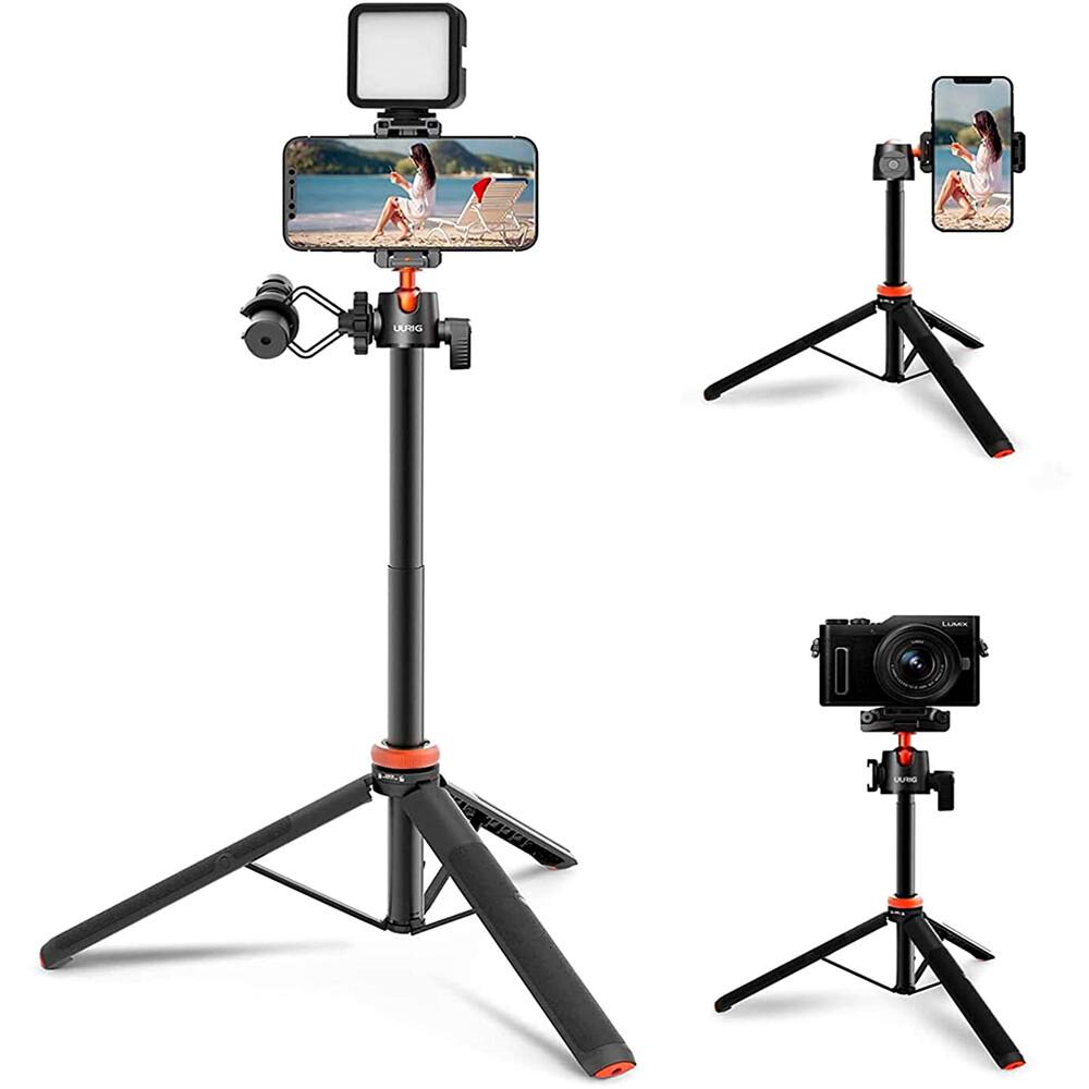 Ausziehbarer Selfie-Stativ – 19,5–51 Cm, Wasserdichter Griff Für Handy & Actioncams