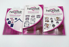 Heartfelt Creations Cling Stamps and Dies Wildwood Cottage Lt/3 New in Pkg HTF