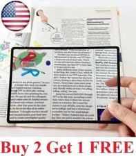 Reading Loupe Magnifying Glass 3X Book Page Magnifier Glass Lens US Seller