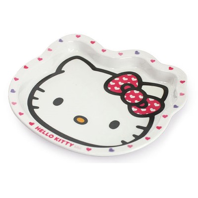 Serving Tray Cute Hello Kitty Face Shape Breakfast Lunch Food Tea Plate Ebay