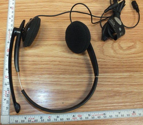 Microsoft LifeChat (LX-1000) Black Wired Headband Headset w/ Volume Control - Picture 7 of 8