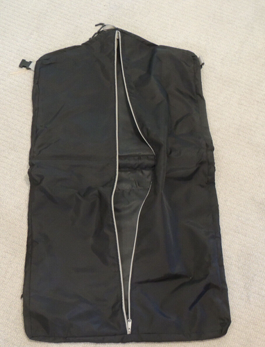 PAIR OF NEW garment bag black / GREY water resistant travel GOLD THREAD EMBLEM - Picture 6 of 9