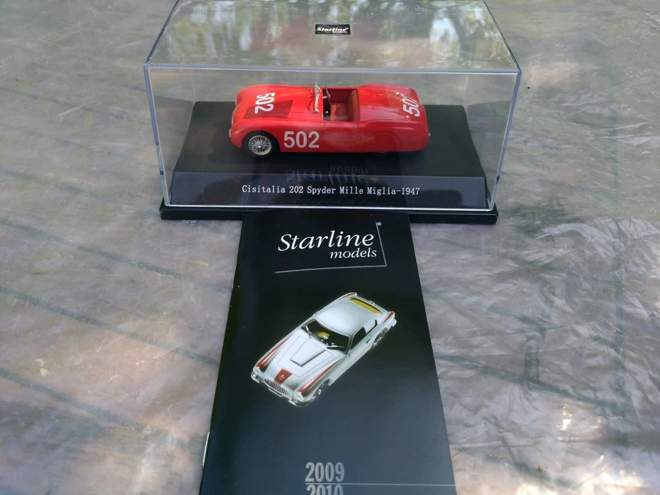 AUTO STARLINE CISITALIA 202 SPYDER MILLE MIGLIA 1947 ROSSA 1:43 NUOVA SCATOLA - Immagine 2 di 4
