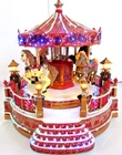 HOLIDAY SEASONS  "LIGHTED MUSICAL CAROUSEL"  *CHRISTMAS: ANIMATED / FIBER OPTIC*