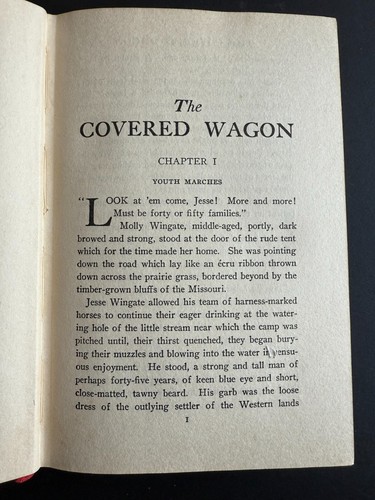 The Covered Wagon, by Emerson Hough - 1922 - First Edition, Antique HC Book DJ - Picture 11 of 14
