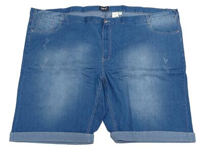 NEU Übergröße tolle Herren Stretch Jeans Bermudas kurze Hose in blau  Gr. 70, 74