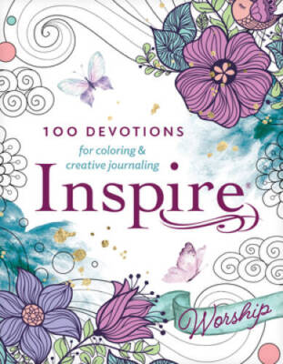 Inspire: Worship: 100 Devotions for Coloring and Creative Journaling - GOOD