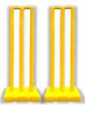 Heavy Plastic Cricket Stump Set Full Size 32" Pack of 2