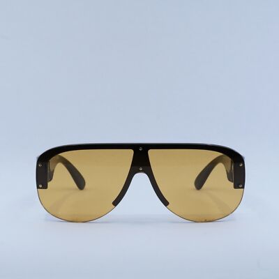 VERSACE VE4391 GB1/7 Black/Orange 48-148-140 Sunglasses New  display picture 2