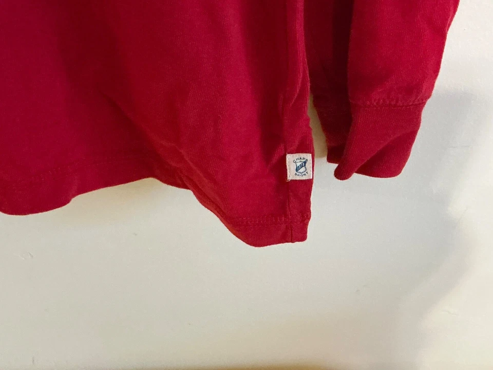 Suéter Chaps XL rojo azul. Gris 1/4 Cremallera Todos los Días Vellón Tejido Exterior Foto 3 de 4