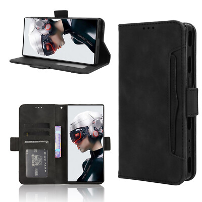 Retro Leather Wallet Case Cover For Nubia Red Magic 11 10s 10 Air 9 8 7 6R 6 Pro