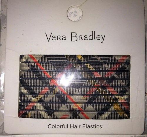 VERA BRADLEY Colorful Hair Elastics Ties Ponytails Set of 8 NIP Elastic #14234 - Picture 27 of 27