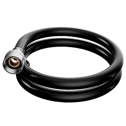 Dehumidifier Drain Hose, ¾ Inch Connection, 5’, 5 Feet, Flexible PVC, Black-image