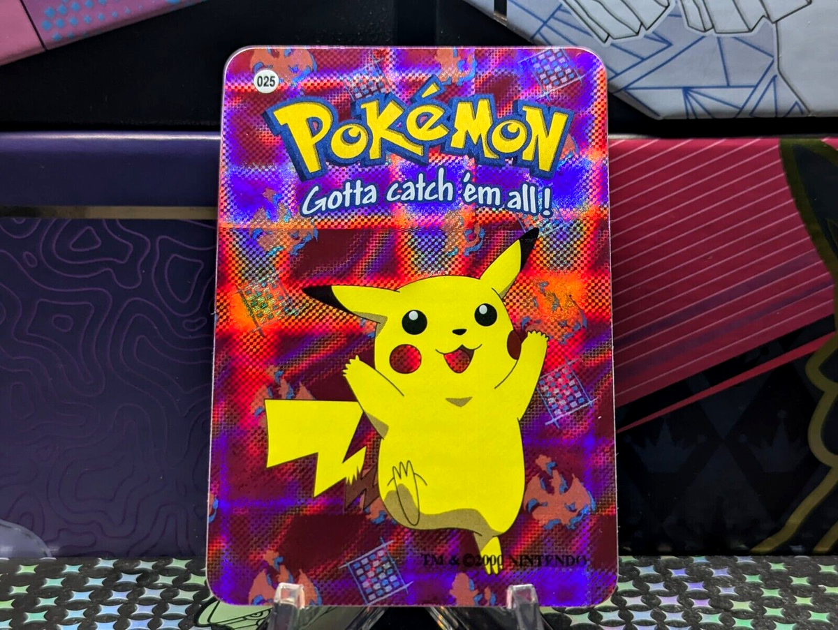 Pokemon Nintendo Vending Prism Holo Vintage Sticker #025 PIKACHU