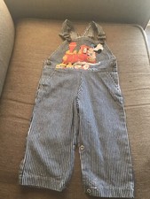 Vintage Mickey Mouse Overalls Disney Kids '60s '70s Engineer See Measurments