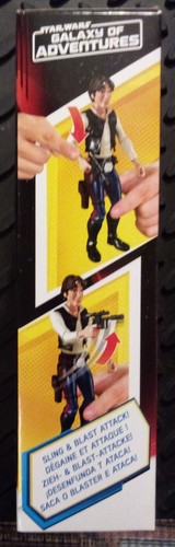 Star Wars Galaxy of Adventures Han Solo Action Figure Hasbro New - Picture 2 of 4