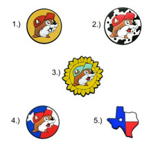 Buc-ee  s Texas Inspired Croc Shoe Charm Set Of 2 Charms Mix  Match