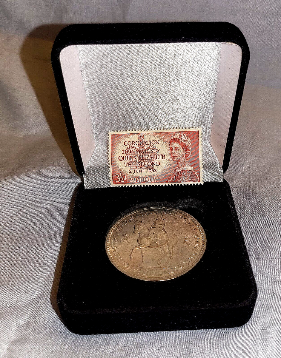 1953 Silver Queen Elizabeth II Coronation Crown Coin Old The Crown