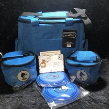Dog Travel Bag Airline Approved Pet Accessories Food Storage Bowl Tote Blue