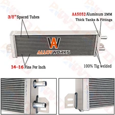 Aluminum Liquid Heat Exchanger Universal Air to Water Turbo Intercooler 21"x6.6"