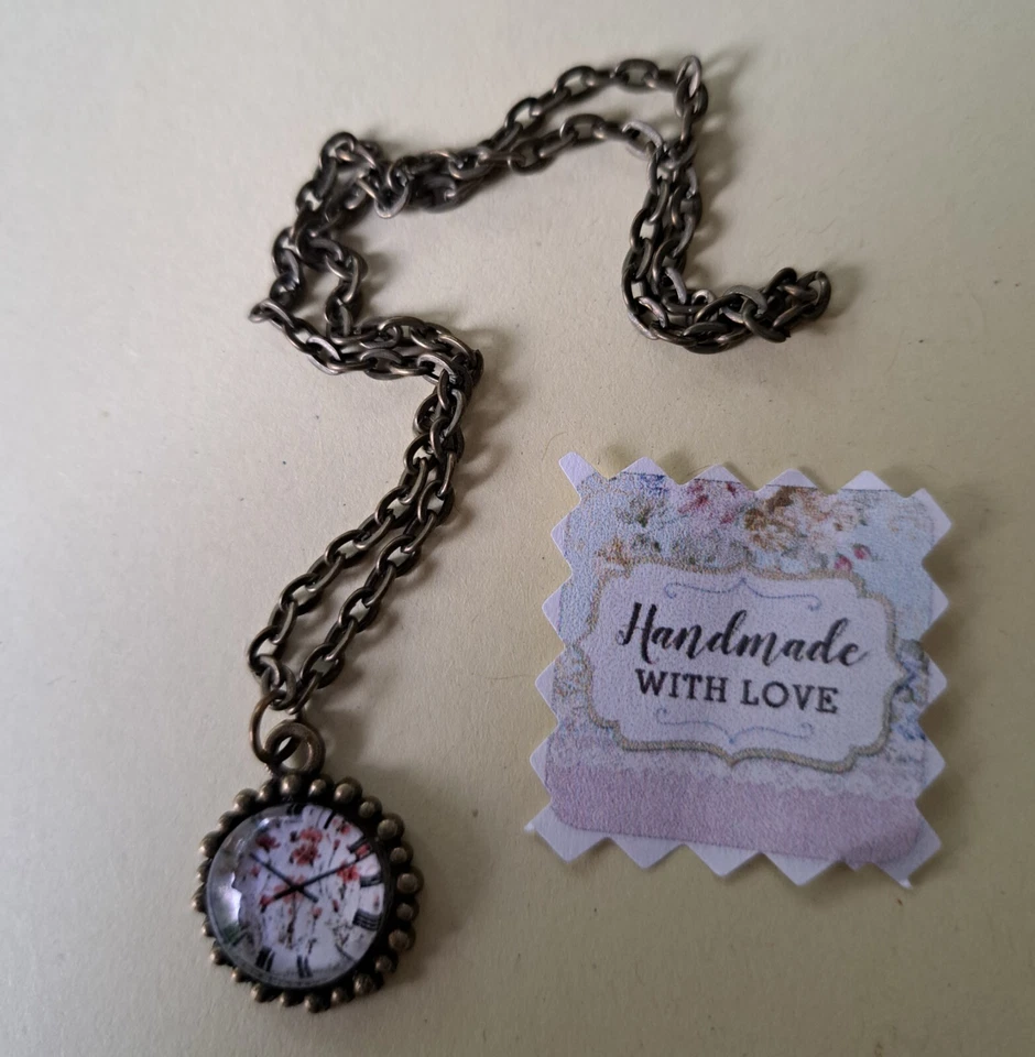 Rareté : Montre De Poche Sur Chaîne - 1,5 Cm, Handarbeit, Pour Ours Ou Poupée - Photo 1/1