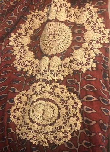 Vintage Kleid verziert Cold Shoulder - Bild 4 von 8