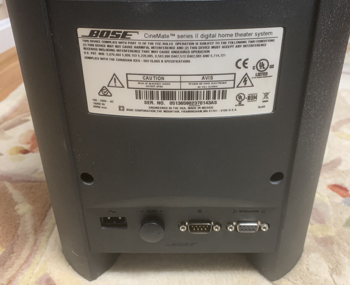 Bose Cinemate Series II Digital Home Theater System 2.1 Ch Bose Cinemate Series II Digital Home Theater System 2.1 Ch